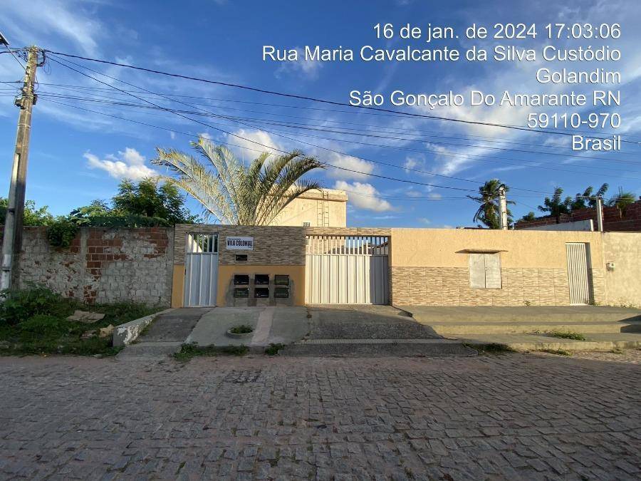 Casa em São Gonçalo do Amarante, Olho Dagua, Rua Maria Cavalcante Da Silva Custodio, 145, RN. Área: 64m2