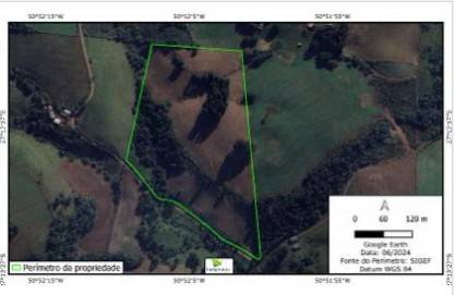 Lote em Monte Carlo, Rural, Distrito De Dal Pai, SN, SC. Área: 74351m2